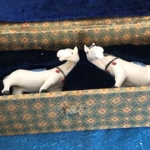 Asian Style Two Horses Stone Statues